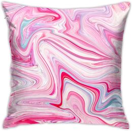 turquoise party decorations Australia - N A Home Gift Pillow Sofa Cushion Cool Pink Turquoise Acrylic Marble Pattern Couple party decoration 18X18inch(45CMX45CM)