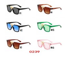 fast ship 0239 new stylish big bee decorative sunglasses trendy big box sunglasses stylish glasses