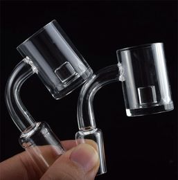 New 4mm Bottom Flat Top Core Reactor Quartz Gavel Banger 10mm 14mm 18mm Quartz Banger Nails 45 90 For Glass Bongs Water Pipes