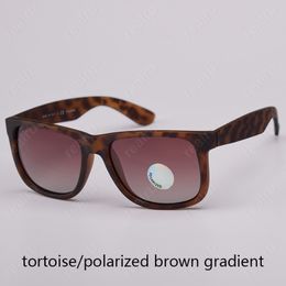 Top Quality Fashion 55mm JUSTIN 4165 Polarised Sunglasses Men Women Sunglasses Nylon Frame Sun Glasses with Accessories 779