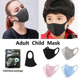 Anti Dust Face Mouth Cover PM2.5 Mask Respirator Dustproof Anti-bacterial Washable Reusable Ice Silk Cotton Masks Tools 500pcs