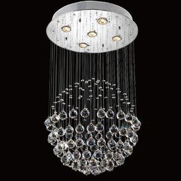 Modern LED K9 Ball Crystal Chandeliers glass ball chandelier light modern pendant light Chandelier Clear Ball Ceiling Light