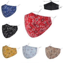 Paisley Printed Cross-boundary fashion face mask for skin-friendly and comfortable multi-functional thermal designer face masks free ship