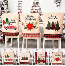 Christmas Chair Back Covers Dining Chair Cover Slipcovers For Xmas Banquet Holiday Chritsmas Decoration