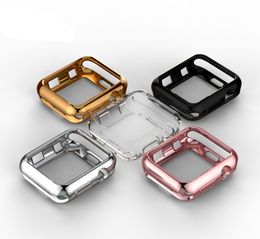 TPU bumper Cases Case for Apple Watch 4 5 case 44mm 40mm iWatch band 42mm 38mm Screen Protector Cover 5 4 3 2 Accessories