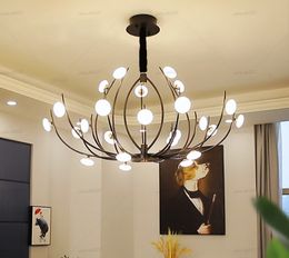 Nordic Pendant Lamps Light Luxury Living Room Chandeliers Modern Minimalist Home Bedroom Dining Room Remote Control LED Chandelier Lighting
