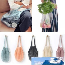 Mesh Net Woven Cotton Shoulder Bag fashion String Shopping Fruit Vegetables Grocery Bag Shopper Tote Hand Totes home