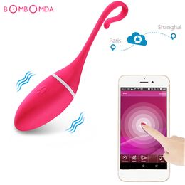 APP Bluetooth Vibrating Egg Sex Toys for Woman Wireless Remote control Vibrating Panties Vagina Kegel Ball for Couples Sex Shop CX200718