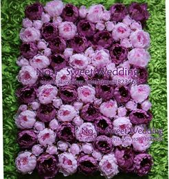 Artificial silk Peony flower wall wedding background lawn/pillar road lead market decoration 10 pcs