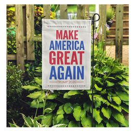 Make America Great Again 30x45cm Garden Flags , Printing 100D Polyester One Layer, Digital Printed, Free Shipping