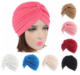 Muslim Headscarf Cap Women's Loss Hair Cover Thread Thickened Elastic Cloth Indian Hat Chemotherapy Hijab Hot Sale Popular