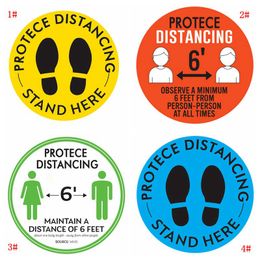 Market Floor Marking Tape Keep Your Distance Sign Public Occasions Floor Sticker For School Line up Floor Social Distance Sticker DBC BH3872