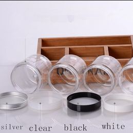 200ml Clear Lucency Plastic Empty Jar Bottle Originales Refillable Cosmetic Cream jars Bath Salt honey Packaging jar
