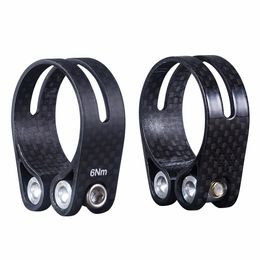 Perfect Quality Full 3K Carbon Fiber Bike Seatpost Clamp Road/Mtb Bicycle Seat Post Clamp 34.9/31.8MM