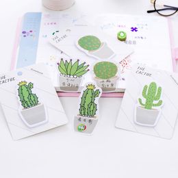 Cute Cactus Memo Pad Sticky Note Sticker Memo Book Note Paper N Stickers Stationery Office Accessories School Supplies LX2628