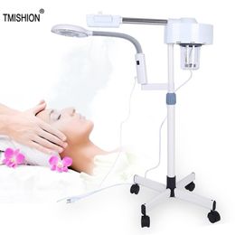 Steam Stand Magnifier Beauty Lamp Magnifying Lighted Beauty Salon Tool Nail Makeup Tattoo Light Skin Care Acne Removal Home Spa CX200716