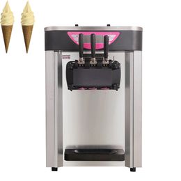 Commercial desktop ice cream machine automatic cone ice cream machine three Flavour sundae machine Suitable for milk tea shop