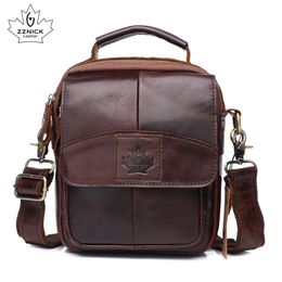 Men's Shoulder Handbag Genuine Leather Bag Messenger Bag For Men Shoulder Bags Fashion Flap Luxury Handbag Crossbody Bags ZZNICK