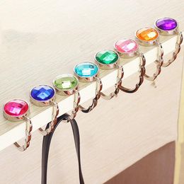 Metal Foldable Bag Purse Hooks Handbag Hanger Handbag Holder Shell Folding Colourful Table hanging Hook