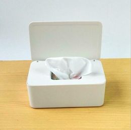 Wet Wipes Dispenser Holder Tissue plastic Storage boxes containers Box Case with Lid for Home Office