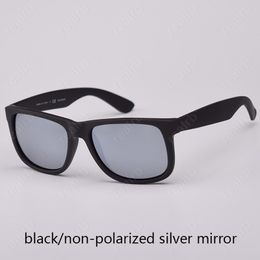 Top Quality Fashion 55mm JUSTIN 4165 Polarised Sunglasses Men Women Sunglasses Nylon Frame Sun Glasses with Accessories 963