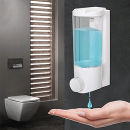 400mL Wall Mounted Liquid Soap Dispenser Bathroom Pump Sanitizer Shower