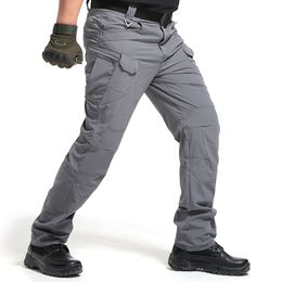 Men's Pants High Quality City Tactical Cargo Men Waterproof Work Long With Pockets Loose Trousers Many S-3XL