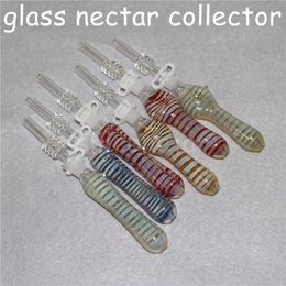 Glass NC Kit with titanium/Quartz Tips Dab Straw Hookahs Oil Rigs smoking accessories Reclaim Catcher ash catchers