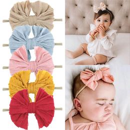 INS lace baby headbands soft nylon newborn headbands bows girls designer headbands Infant designer headband baby girl hair accessories