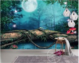 Custom Photo Wallpapers murals for walls 3d mural European-style beautiful pastoral forest mural background wall papers decorative painting