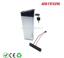 EU US free shipping and taxes rechargeable battery 24V 10Ah inner tube Li-ion silver case for folding bike