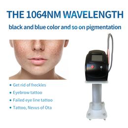 Effective Portable Picosecond Nd yag laser tattoo removal machine with 1064nm+532nm+1320nm black doll and pigment removal