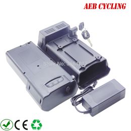 China electric bicycle Lithium ion 18650 battery pack 36V 14Ah SL rear rack for city bike with charger