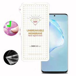 Unbreakable TPU Screen Protector For Samsung Galaxy NOTE20 S20 S10 NOTE10 S8 S9 Plus For iphone 12 11 pro max IPHONE xr xs 6 7 8