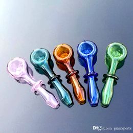 4inch Mini Hand Pipes Colorful Pyrex Glass Oil Burner Pipes Small Glass Pipes For Smoking Accessories Glass Bubbler