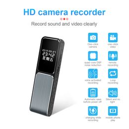 -Full HD 1080P мини-рекордер видео камера с экраном 8GB 16GB 32GB Уменьшение стерео шума Диктофон Поддержка OTG для подключения телефона D1