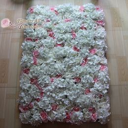 flowers all over gulf New artificial rose and hydrangea flower wall for wedding backdrop decoration and flower row