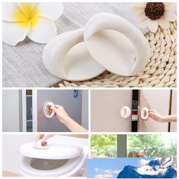 Wholesale Durable ABS Round Multifunction Sliding Door Glass Window Handle Multi Colors Imported Paste Type Wardrobe Door Handle DH0655 T03