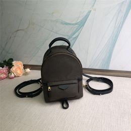 mini size portable women backpack high quality Classic Canvas Leather schoolbag large capacity simple Women Travel Backpack 3 sizes