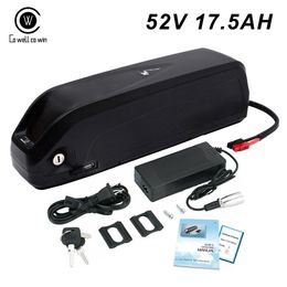52V 17.5AH Ebike Battery with Sanyo 18650 14S5P Lithium ion Bicycle Batteries For Bafang BBS02 750 1000 Motor