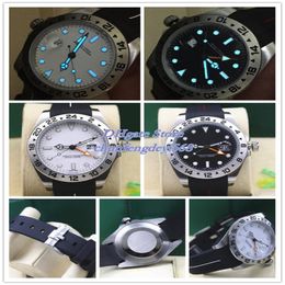 Herren Luxus-Uhren Gummi-Armband II 42mm 216570 Polar Schwarz Weiß Edelstahl mit Datumsanzeige -MINT automatische mechanische Mann-Armbanduhr