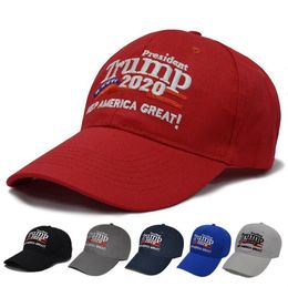 Baseball Caps Donald Trump 2020 Hats Keep America Great Snapback Caps Embroidery Trump Party Hats Outdoor Travel Beach Hat Sun Visor LSK566