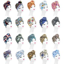 Europe Style Women Knot Large doughnut Ball Caps Headbands Bohemia hair band Girl Headwear Hat Boutique Hair accessories