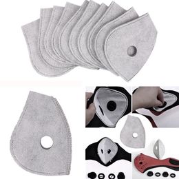 Sports Mask Filter PM2.5 Replacement Filter 5-layer Protective Anti-Fog Haze Dust-proof Breathable Filter for Cloth Masks