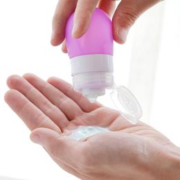 Silicone Soap Dispenser Travel Cosmetic Bottle For Refillable Liquid Bath Shampoo Hand Cream Containers 38ML80ML Silicone Soap Dispenser Travel Cosmetic Bottle For Refillable Liquid Bath Shampoo Hand Cream Containers 38ML80ML