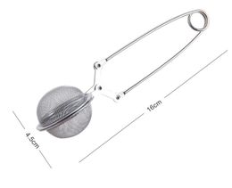 Mesh Tea Infuser Sphere Tea Ball Filter with Long Handle Stainless Steel Strainer for Loose Leaf Herb Icing Powder Kitchen