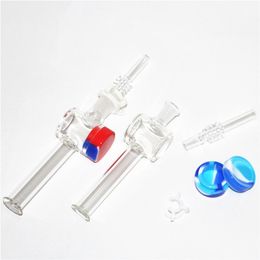 hookahs Nectar Kit Come with quartz Nail and 5ml Silicone container Water Pipes Glass Bong for oil rigs dabs