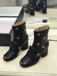 Classic winter designer short boots, autumn luxury women's boots, good quality designer bare boots, top leather designer short boots