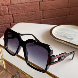 623 Vintage Black Gold Plastic Square Sunglasses Grey Gradient Lens 623 Men Legends Sunglasses wth box