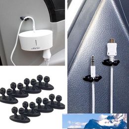 multipurpose cable clips Car Camera charger line Headphone USB Cellphone Cable clip Interior Accessories Desktop cable clip